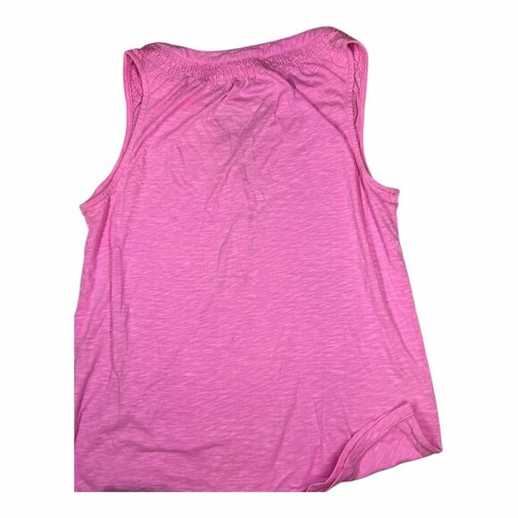 Lilly Pulitzer Women's Size Small Pink Button Up Sleeveless Tank Top Shirt - Picture 4 of 5